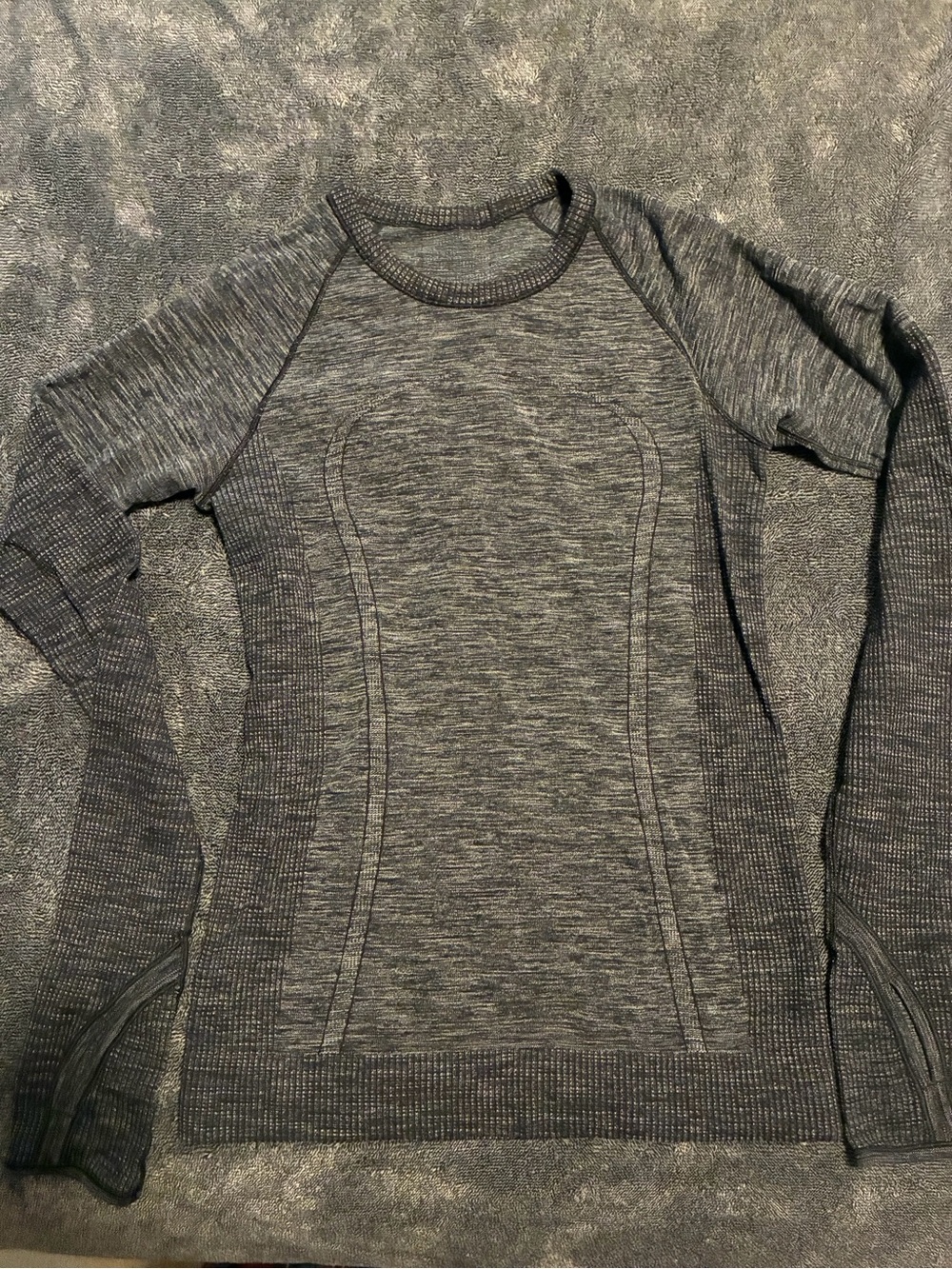 Lululemon Gray Long Sleeve Athletic Top